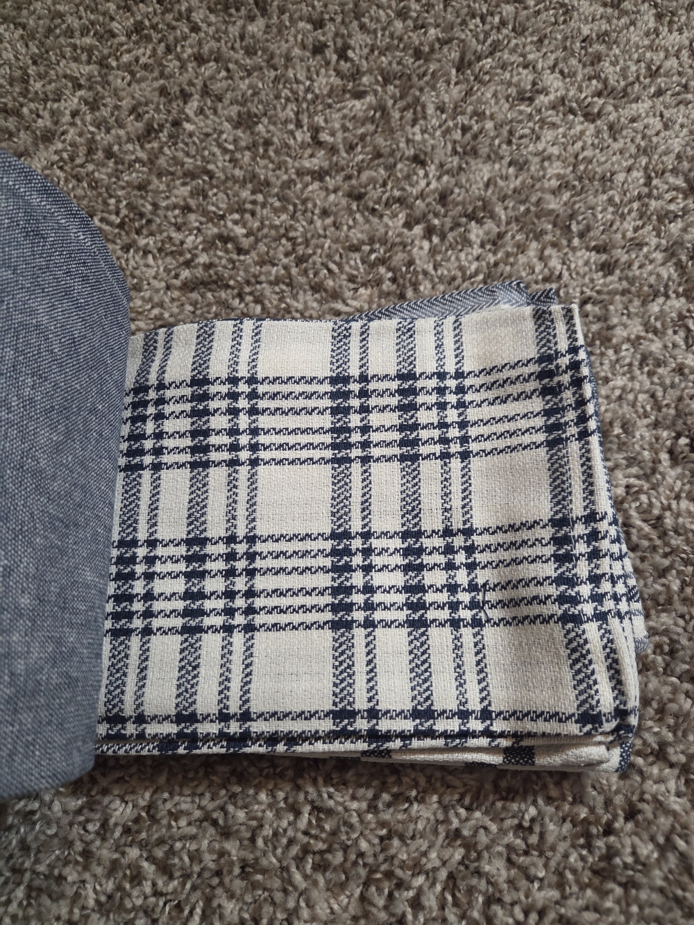 DII Navy Patterned Kitchen Towel Set - Picture 4 of 6